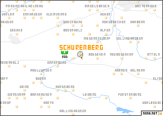 map of Schürenberg