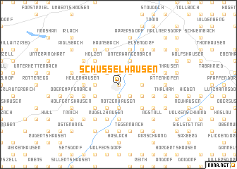 map of Schüßelhausen