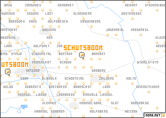 map of Schutsboom