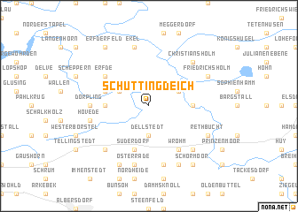 map of Schüttingdeich