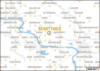 map of Schüttwick