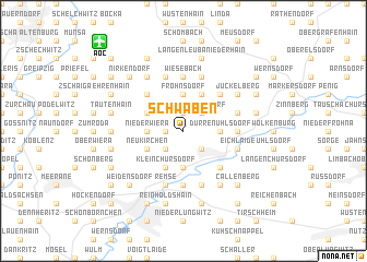 map of Schwaben