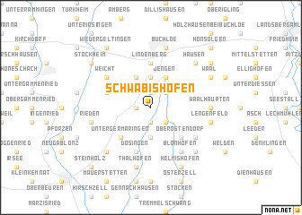 map of Schwäbishofen