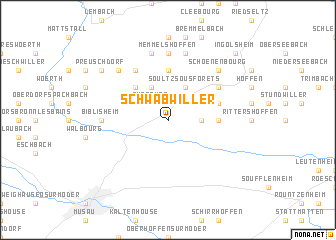 map of Schwabwiller