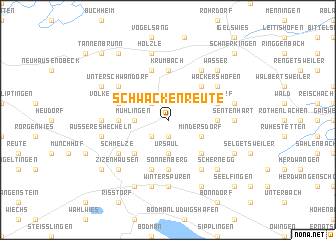 map of Schwackenreute