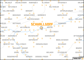 map of Schwalldorf