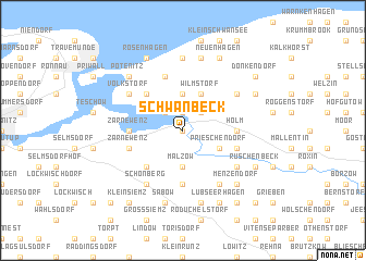 map of Schwanbeck