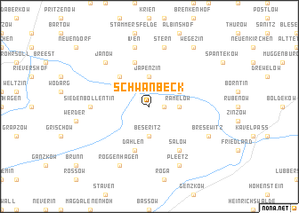 map of Schwanbeck