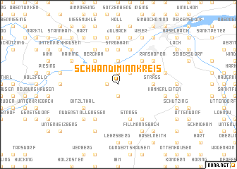 map of Schwand im Innkreis