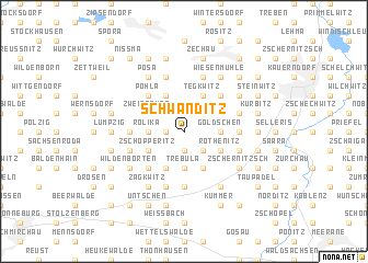 map of Schwanditz