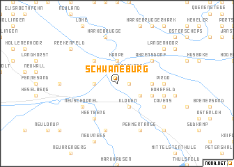 map of Schwaneburg