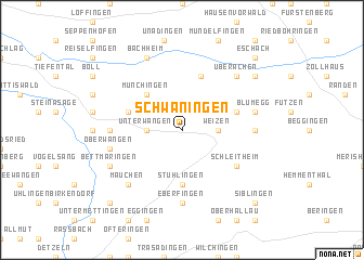 map of Schwaningen