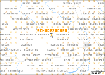 map of Schwarzachen