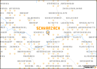 map of Schwarzach