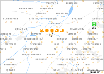 map of Schwarzach