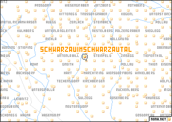 map of Schwarzau im Schwarzautal