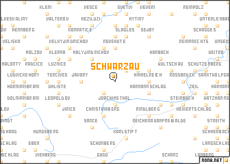 map of Schwarzau