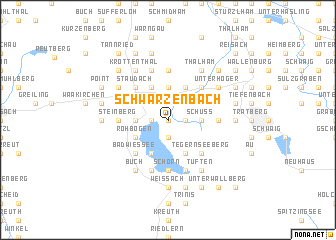 map of Schwärzenbach