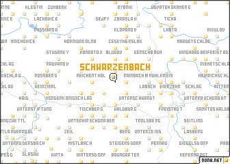 map of Schwarzenbach