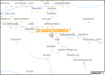 map of Schwarzenbach