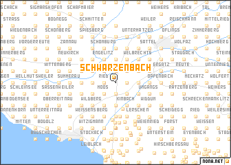 map of Schwarzenbach