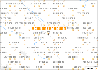 map of Schwarzenbrunn