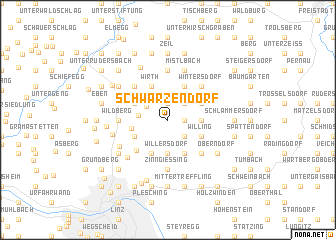 map of Schwarzendorf