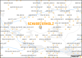 map of Schwarzenholz