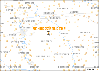 map of Schwarzenlache