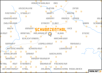 map of Schwarzenthal