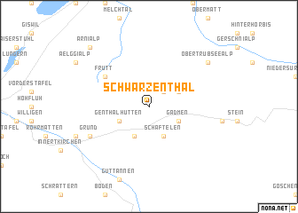 map of Schwarzenthal