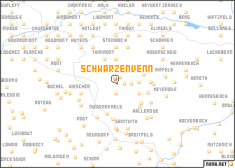 map of Schwarzenvenn