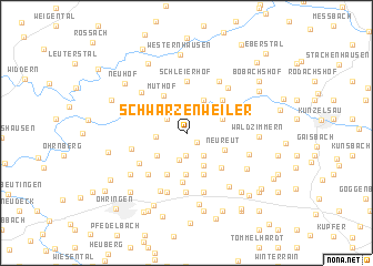 map of Schwarzenweiler