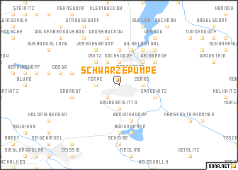 map of Schwarze Pumpe