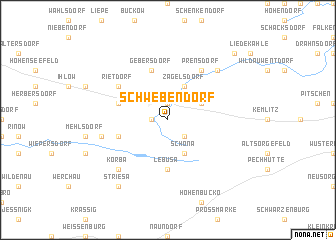 map of Schwebendorf