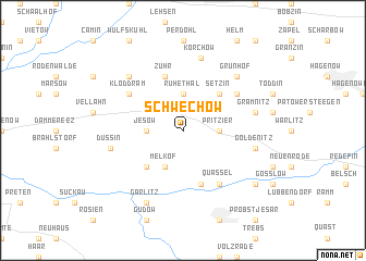 map of Schwechow