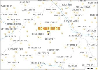 map of Schweigern