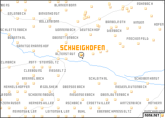 map of Schweighofen