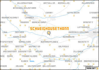 map of Schweighouse-Thann