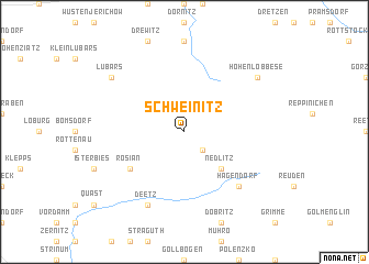 map of Schweinitz