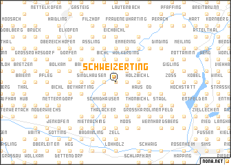 map of Schweizerting