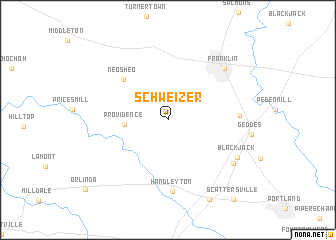 map of Schweizer