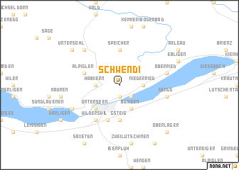 map of Schwendi