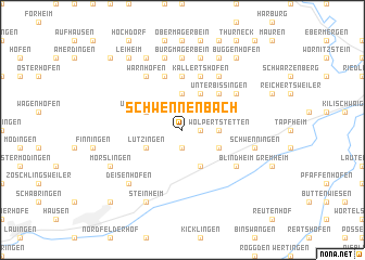 map of Schwennenbach