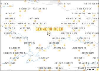 map of Schwenningen