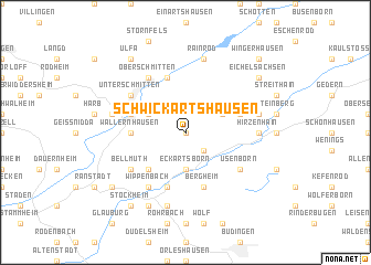 map of Schwickartshausen