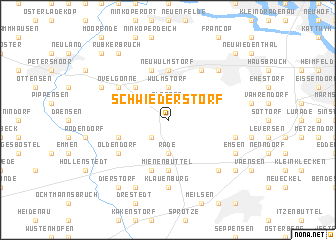 map of Schwiederstorf