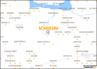 map of Schwiesau