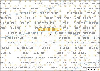 map of Schwindach