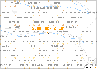 map of Schwindratzheim